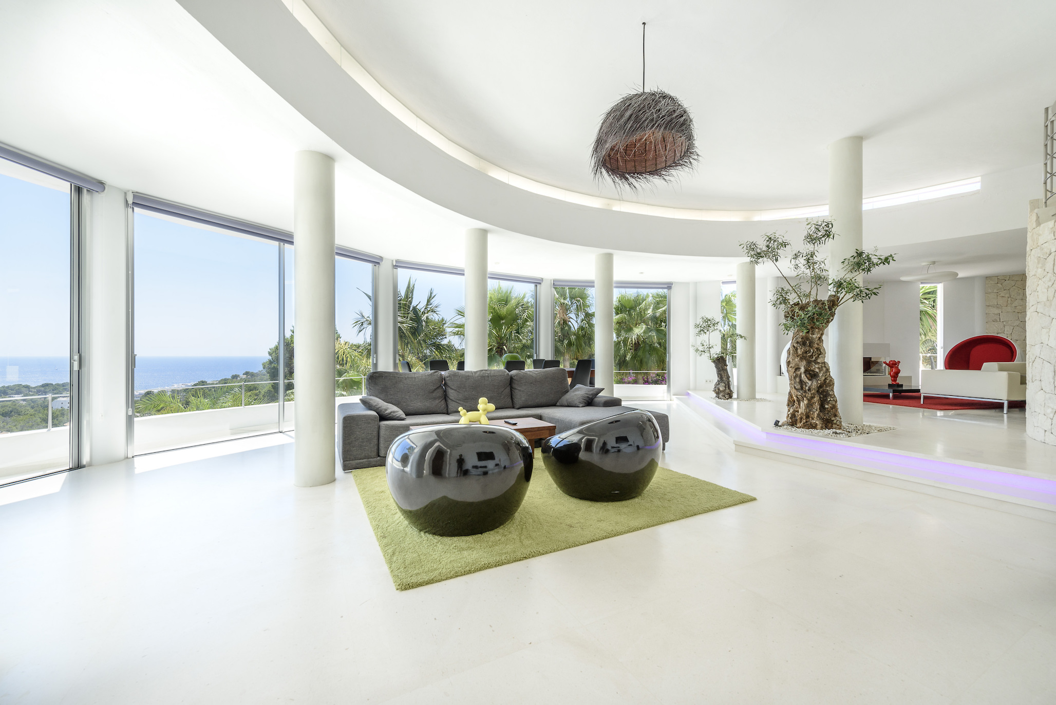 Resa Estates modern villa for sale te koop Cala Tarida Ibiza living room 2.jpg